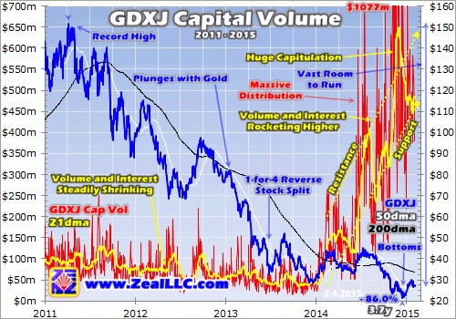 GDXJ capital volume