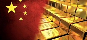 gold bullion and china