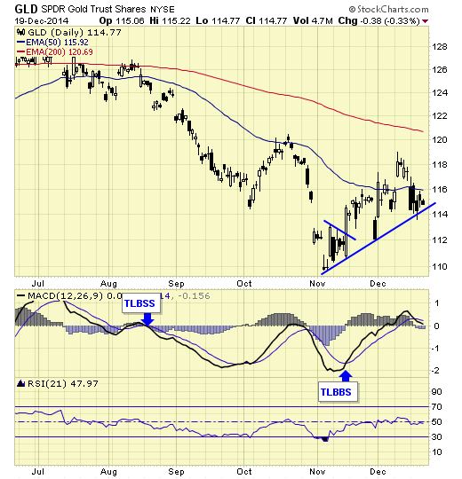 gold trust shares 19-dec-2014