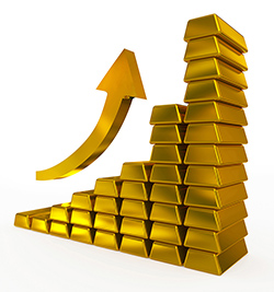 gold stock prices