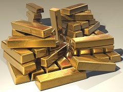 pile of gold blocks