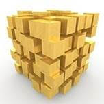 stack of gold blocks
