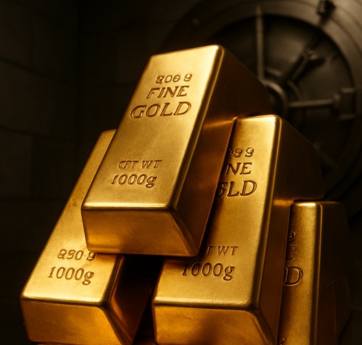 gold looking up