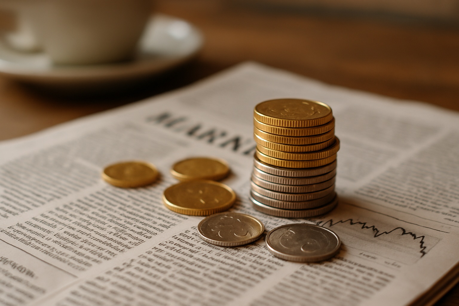 gold and silver coins