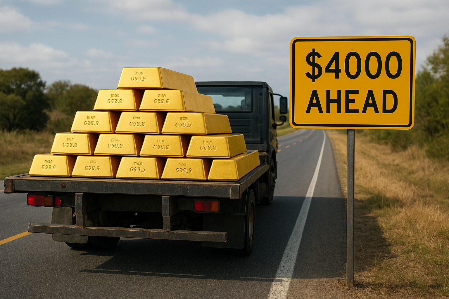 gold nearing 4000
