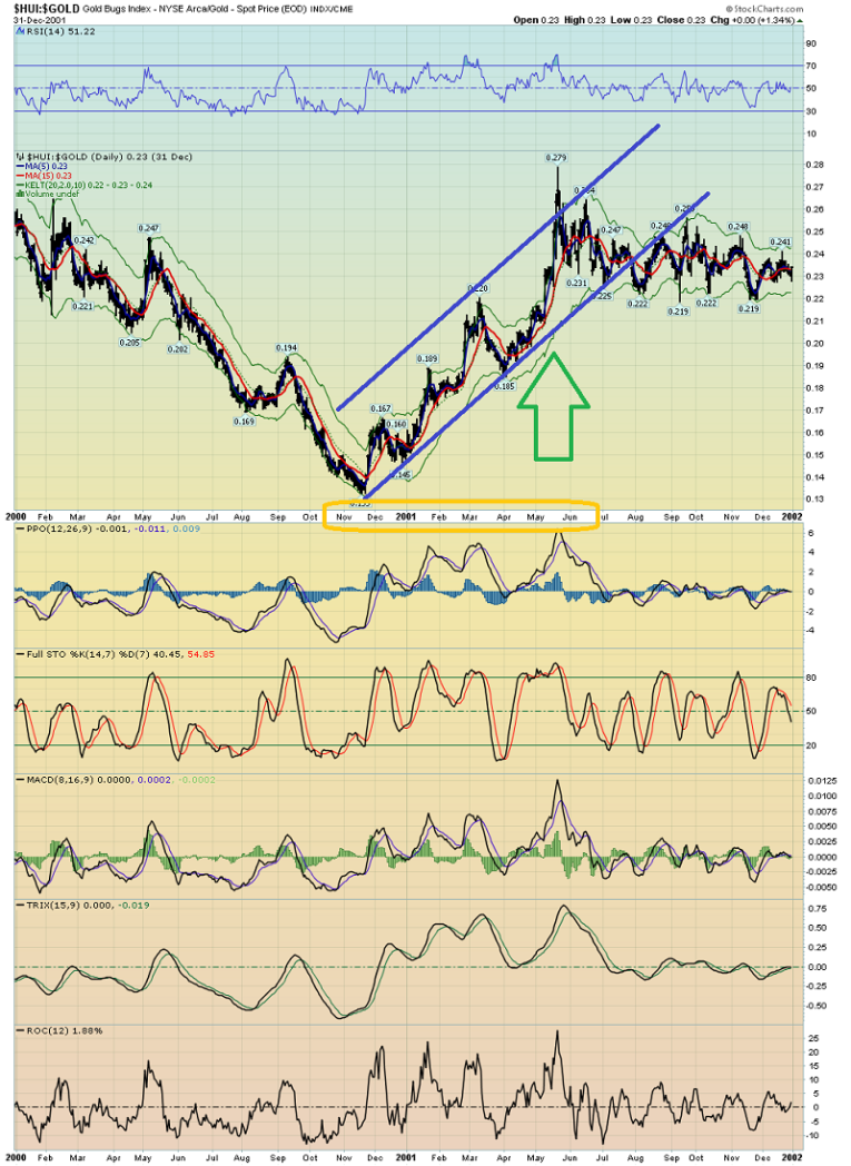 hui gold bugs index 31-dec-2001