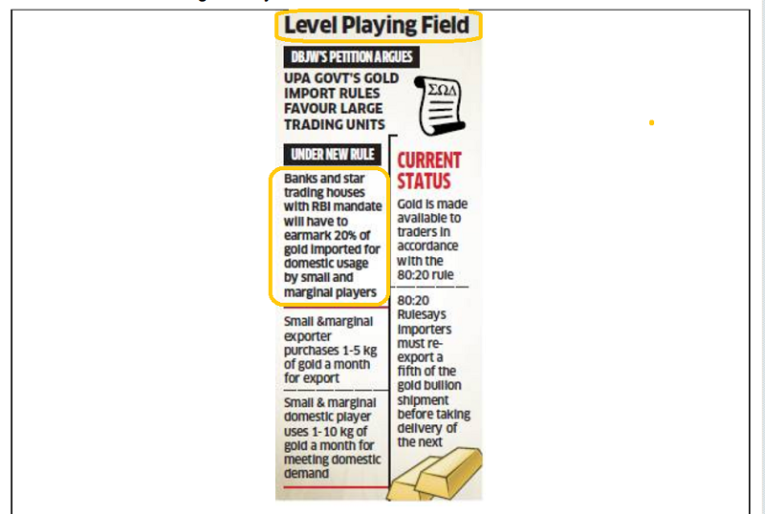 graphic government gold import rules