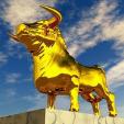 gold bull