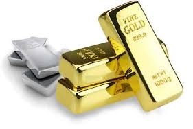 gold and silver bars